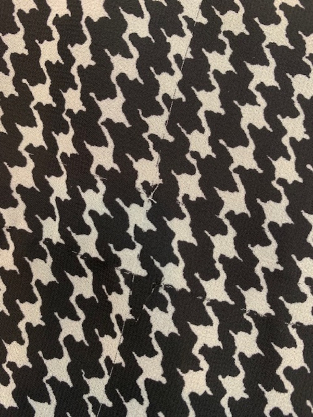 Kate Spade Elegant Chiffon Dress Houndstooth Black & White Women's Size 4 - Picture 10 of 14